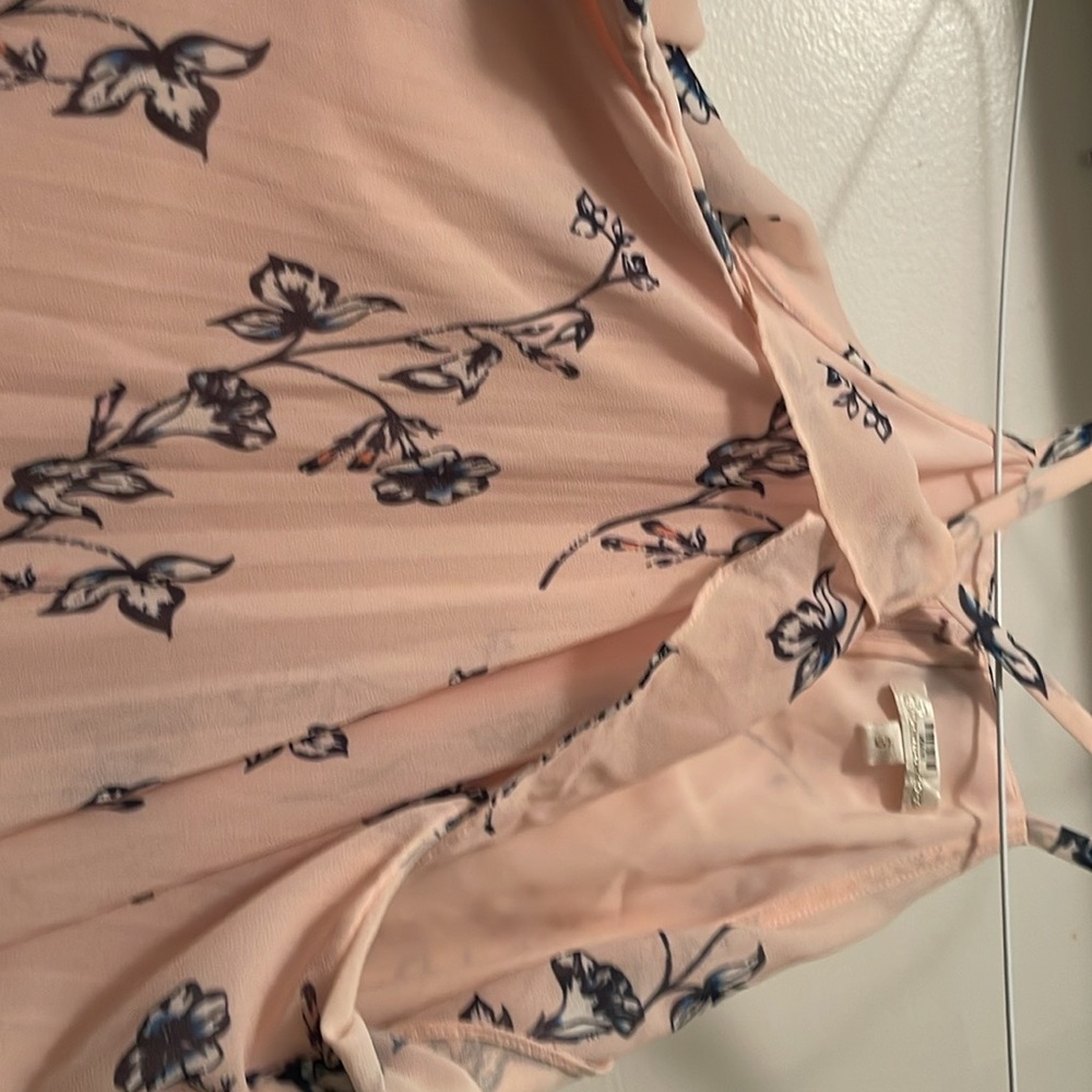 Shoshanna Floral Cross strap Pleated Drink Size 8 - Picture 10 of 12